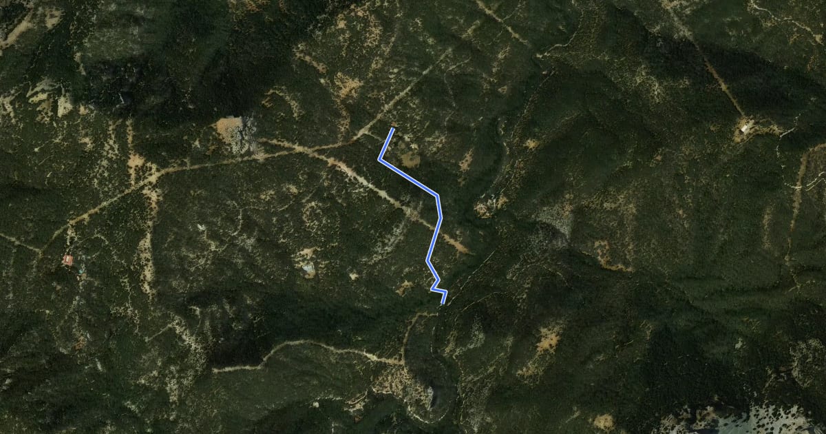 Маршрут Fuente del Oso - Puente de las Herrerías на спутниковом снимке