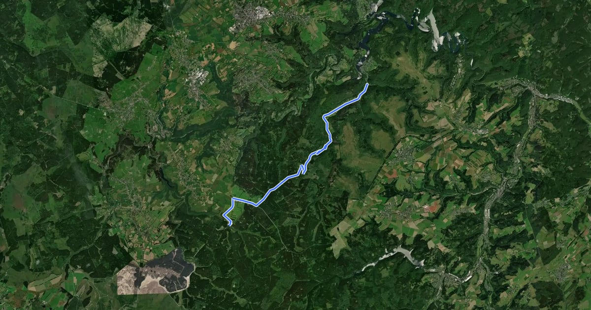 Маршрут Fuhrtsbach (04) - Einruhr (82) на спутниковом снимке