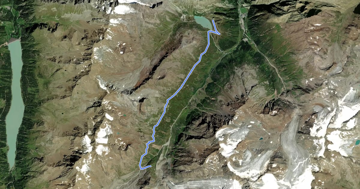 Маршрут Fuldaer Höhenweg на спутниковом снимке