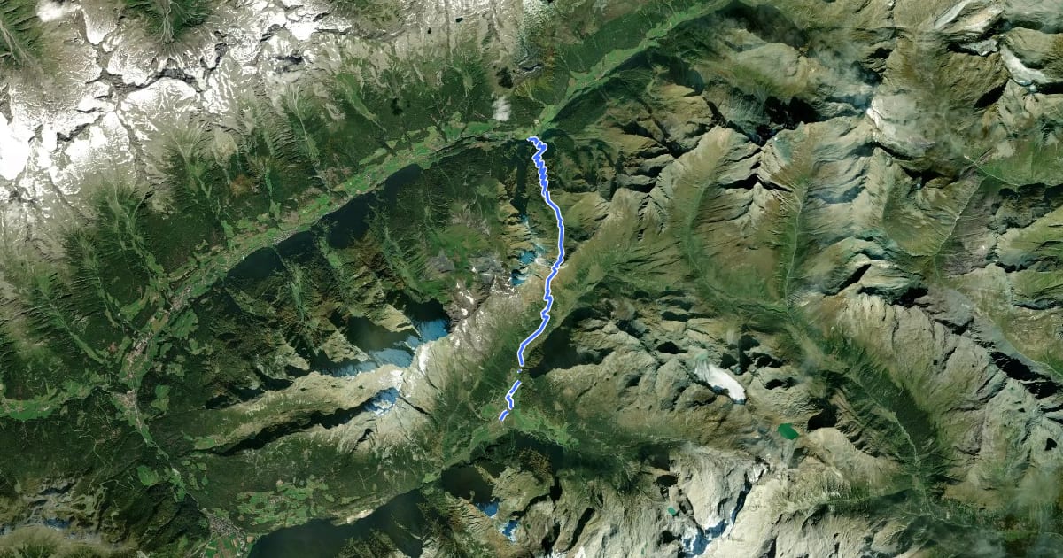 Маршрут Fuldaerweg на спутниковом снимке