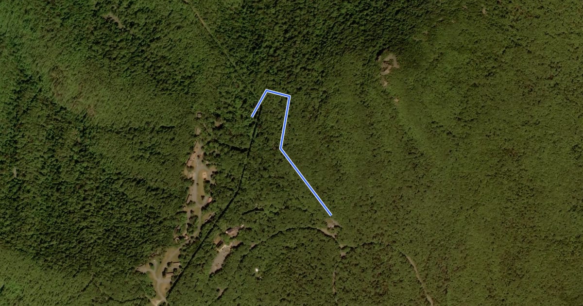 Маршрут Furnace Spring Trail на спутниковом снимке