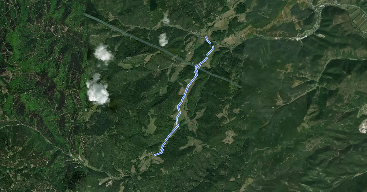Маршрут Furth - Kreuth (Wirtshaus Jagasitz) на спутниковом снимке