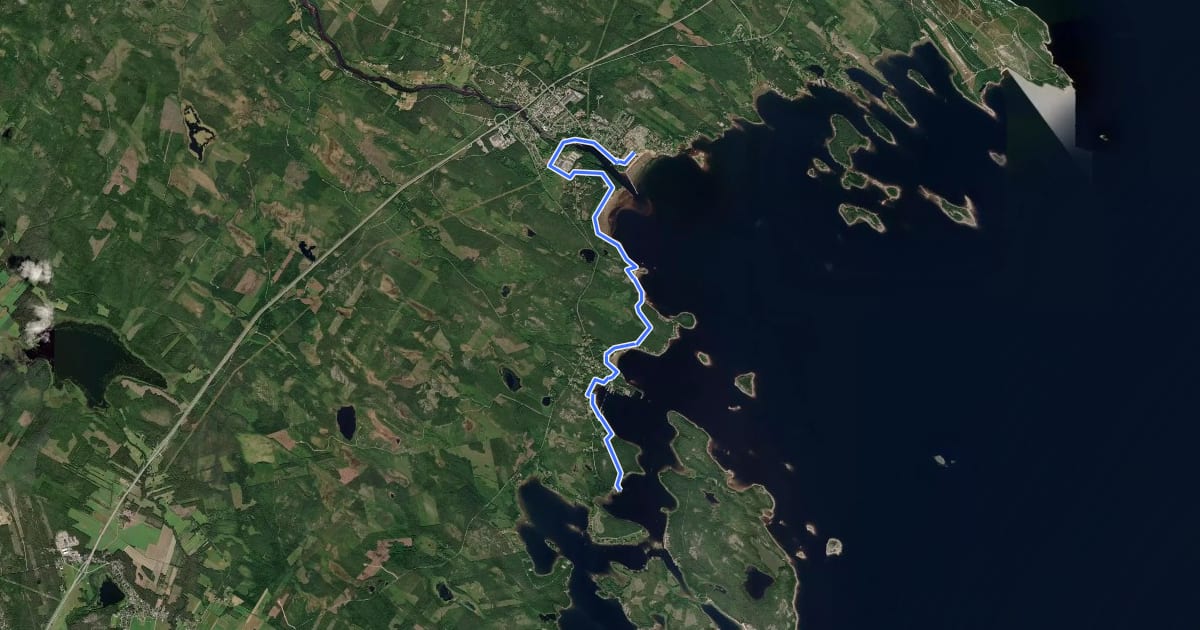 Маршрут Furuögrundsleden на спутниковом снимке