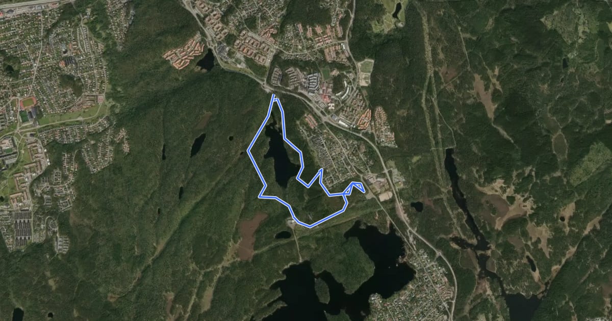 Маршрут Furulund Gul на спутниковом снимке