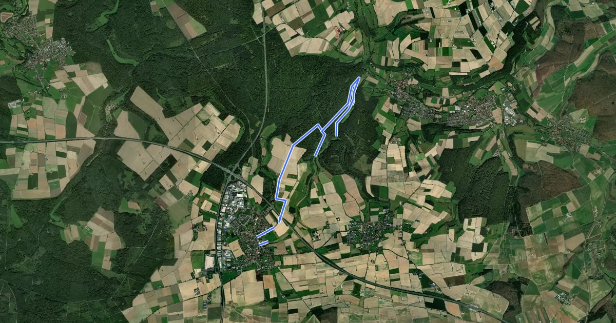 Маршрут Futterloch на спутниковом снимке