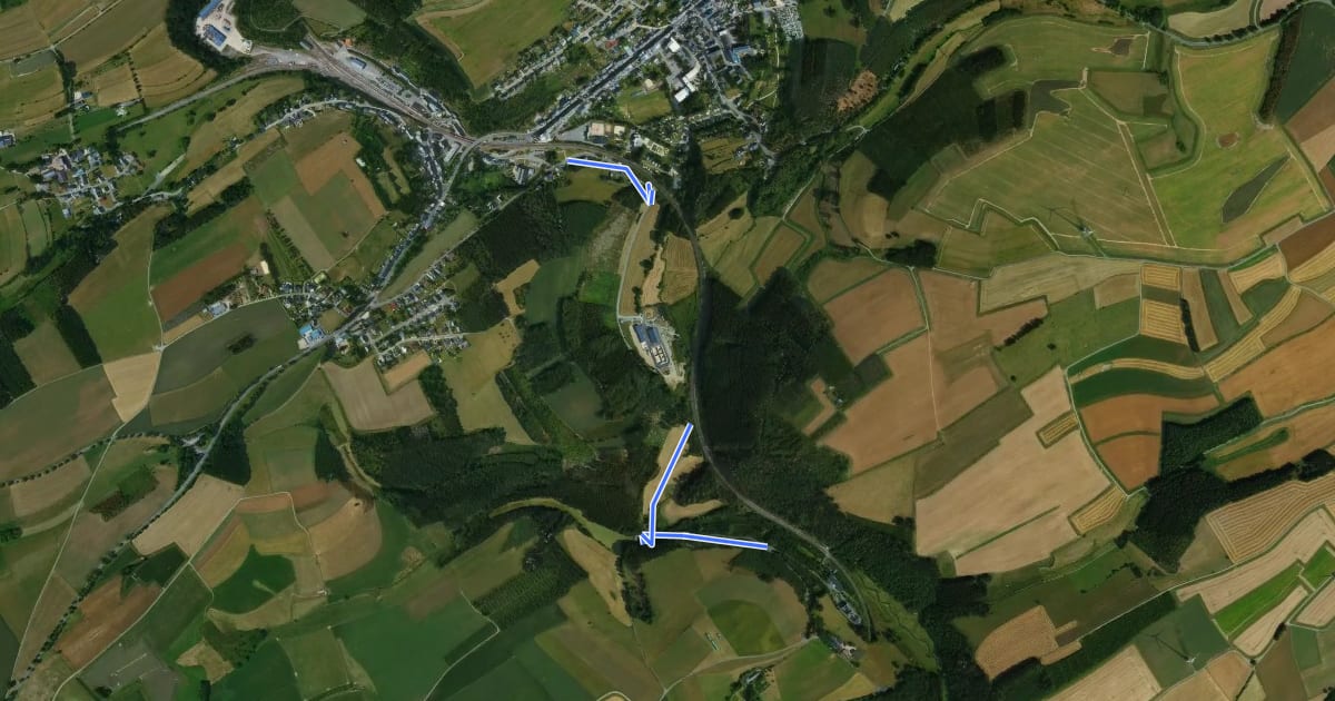 Маршрут Future Piste Cyclable Du Nord PC21 на спутниковом снимке