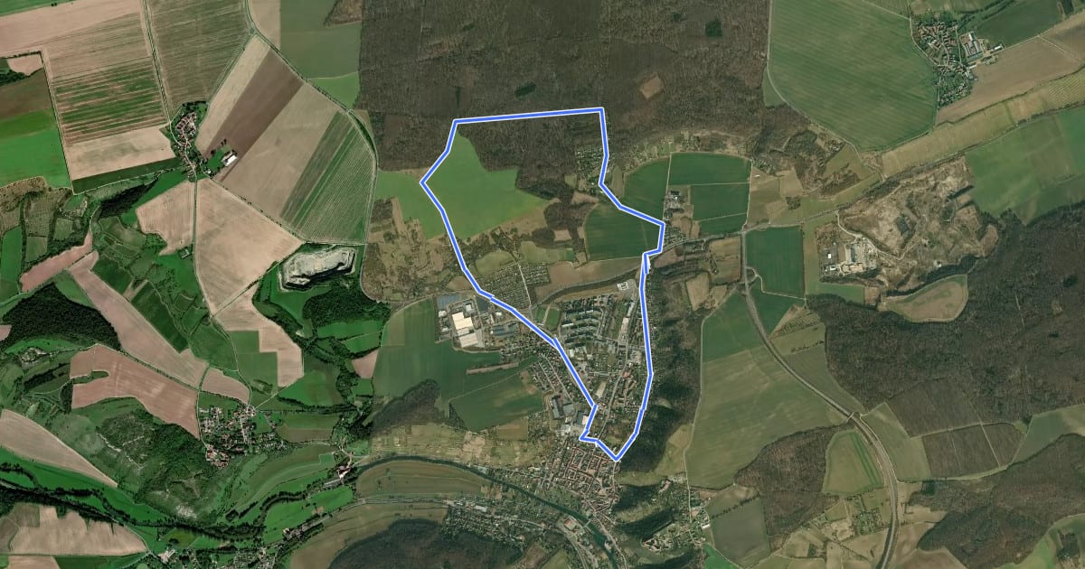 Маршрут Göhle-Rundweg на спутниковом снимке