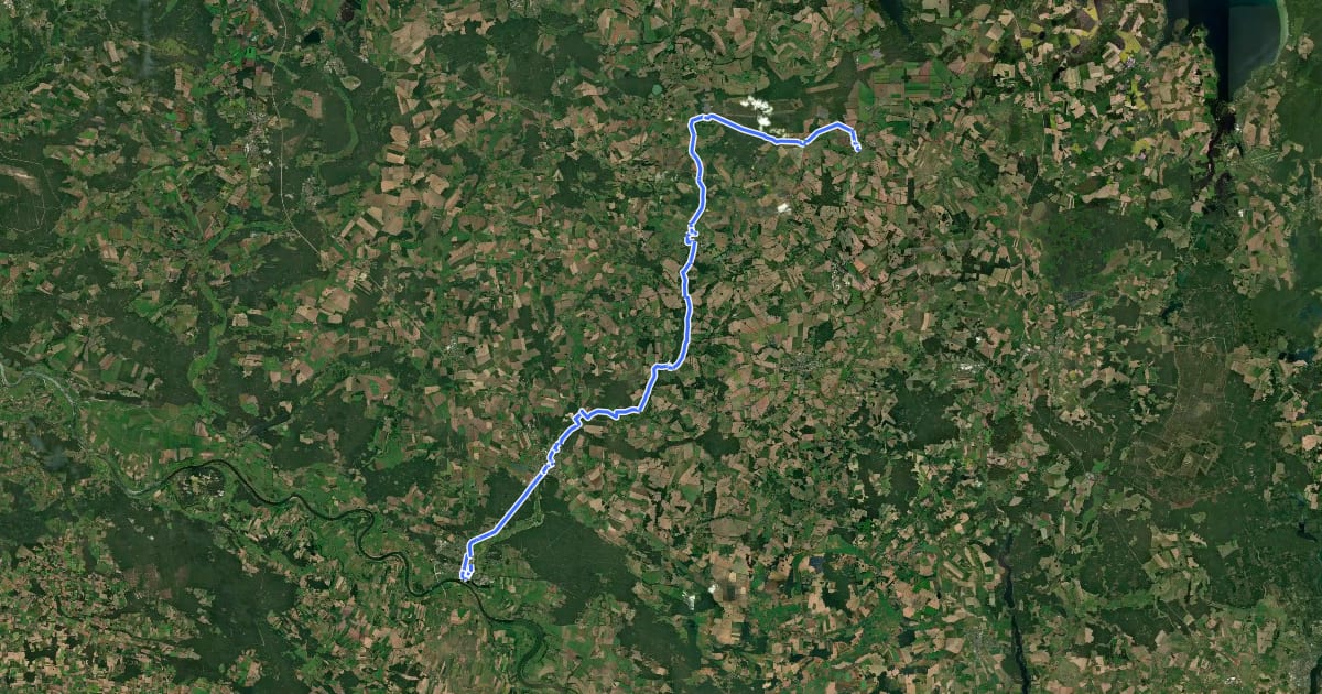 Маршрут Gänsetour на спутниковом снимке