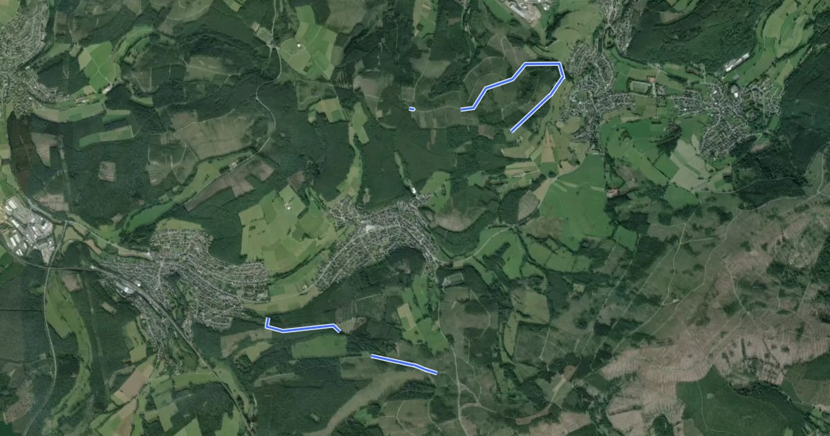 Маршрут G Rundweg Gernsdorf на спутниковом снимке