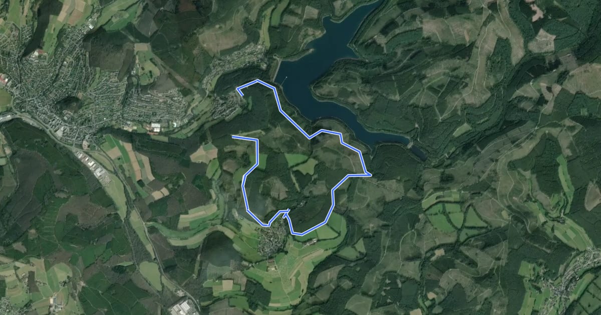 Маршрут Gösberg Rundweg A3 на спутниковом снимке