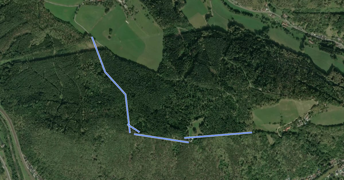 Маршрут Güterweg Schmalzgrube (Auf der Wiese) - Zwickl Marterl - Anschluß Wanderweg 834 на спутниковом снимке