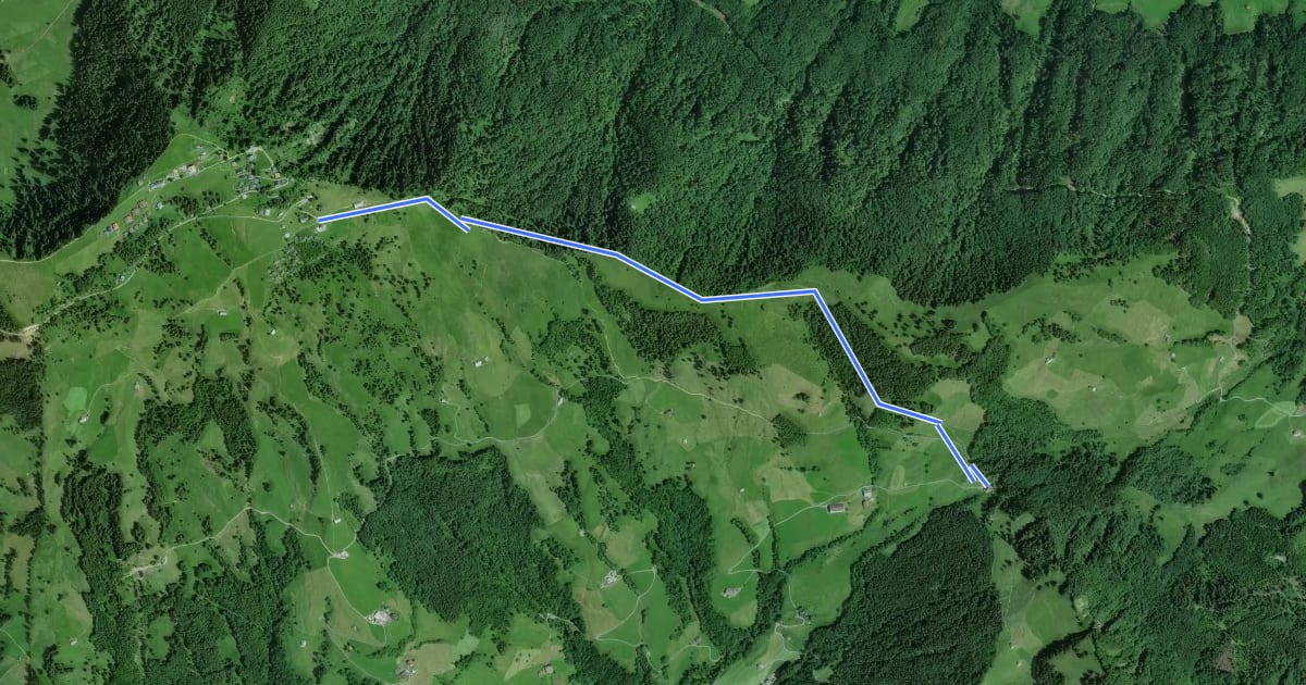 Маршрут Gätterlipass - Burggeist на спутниковом снимке