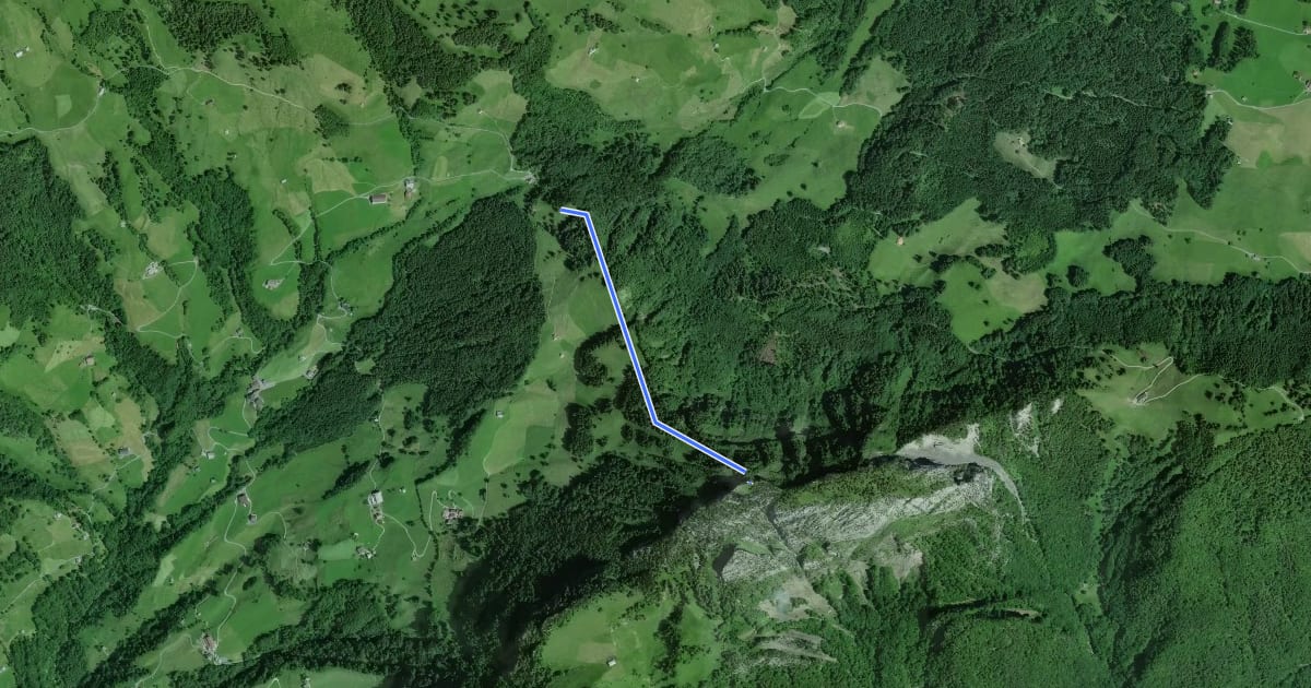 Маршрут Gätterlipass-Rigi Hochflue на спутниковом снимке
