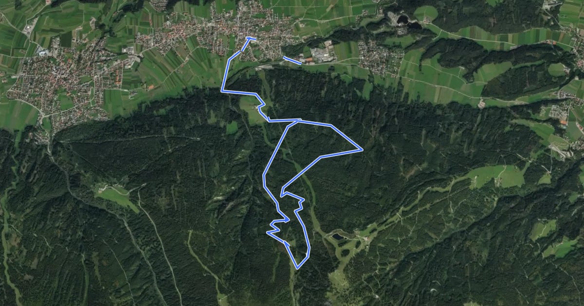 Маршрут Götzner Alm на спутниковом снимке