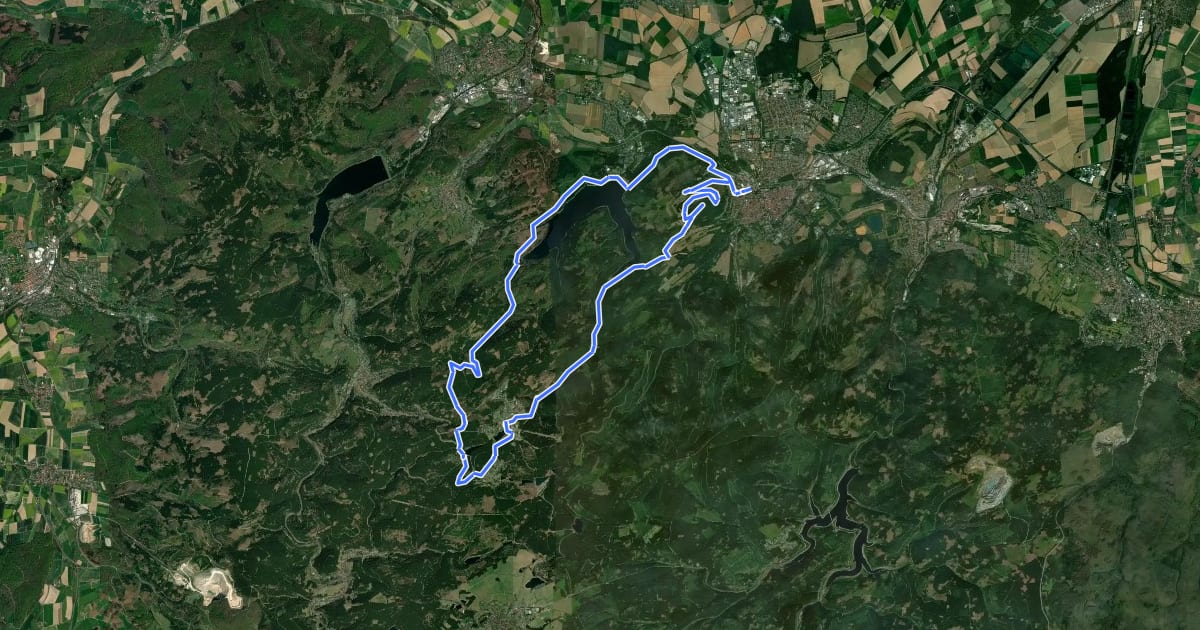 Маршрут G2 (Spritztour nach Hahnenklee) на спутниковом снимке