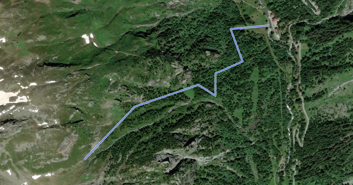 Маршрут G35a - Sottofrua - Alpe Freghera di sopra на спутниковом снимке