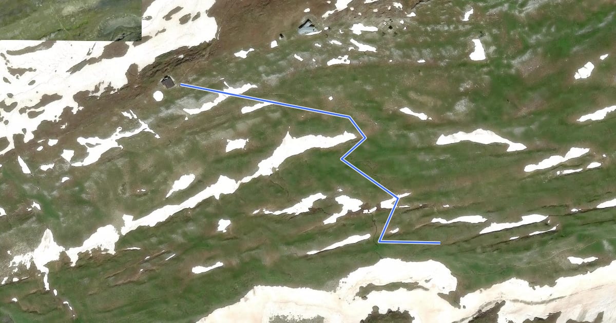 Маршрут G39a - Bivio G39 - Rifugio Città di Busto на спутниковом снимке
