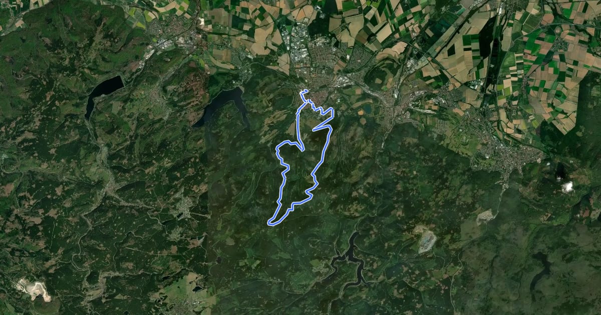 Маршрут G4 (Tour de Kultur Goslar) на спутниковом снимке