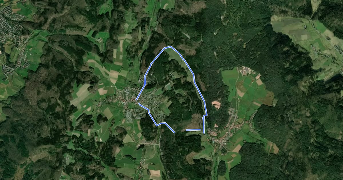 Маршрут Gaßbachtal-Weg на спутниковом снимке