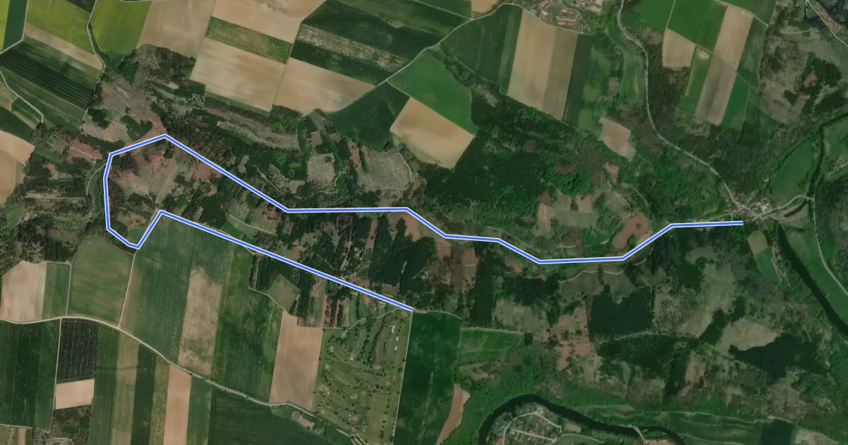 Маршрут Gaberbachweg на спутниковом снимке