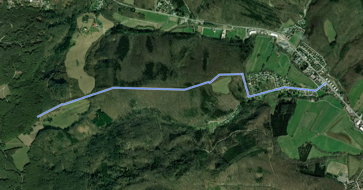 Маршрут Gablitz/Höbersbachstraße - Rabenstein на спутниковом снимке