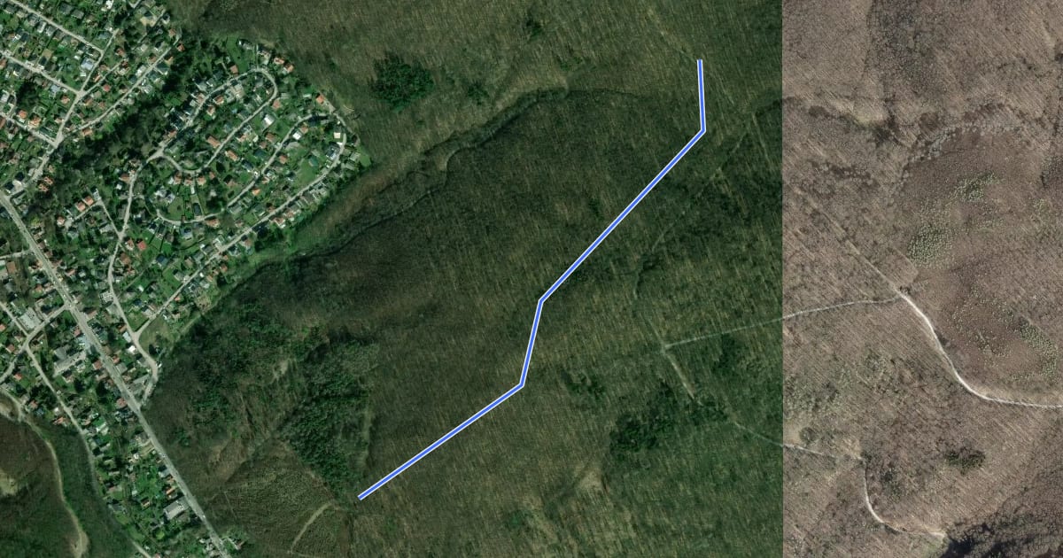 Маршрут Gablitz/Rehgraben - Vorderer Hahnbaum на спутниковом снимке