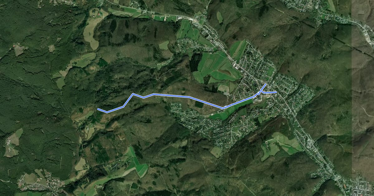 Маршрут Gablitz/Zentrum - Troppberg на спутниковом снимке