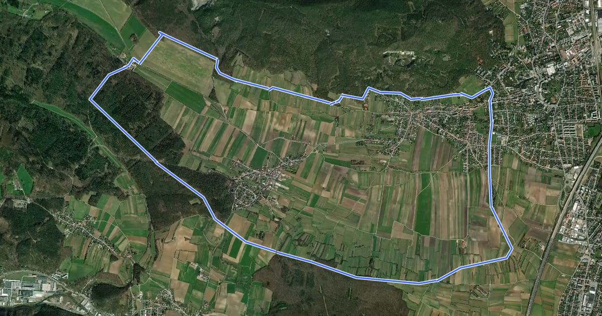 Маршрут Gainfarner Bucht - Lindenberg - Haidhof - Sonnenweg (Wanderweg 5) на спутниковом снимке