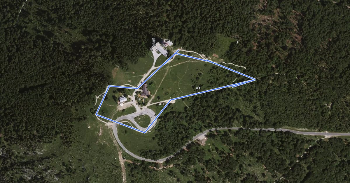Маршрут Gaisberg-Gipfelrundweg 13c на спутниковом снимке