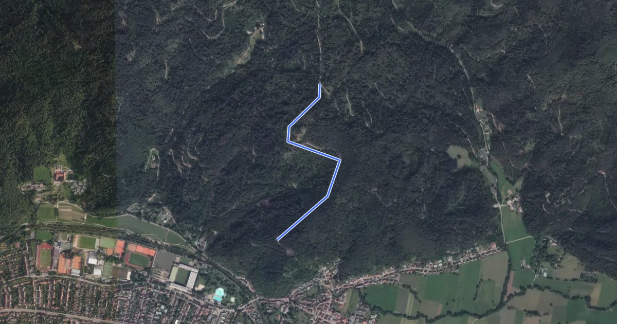 Маршрут Galgenberg - St. Wendelinweg на спутниковом снимке