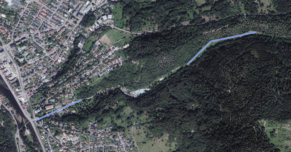 Маршрут Galgenbergweg - Kurpark на спутниковом снимке
