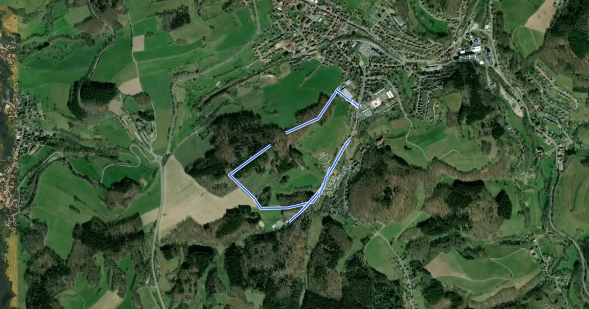 Маршрут Galgenhöhenweg на спутниковом снимке