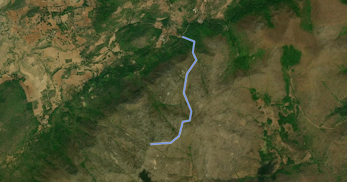 Маршрут Galikonda Trail на спутниковом снимке