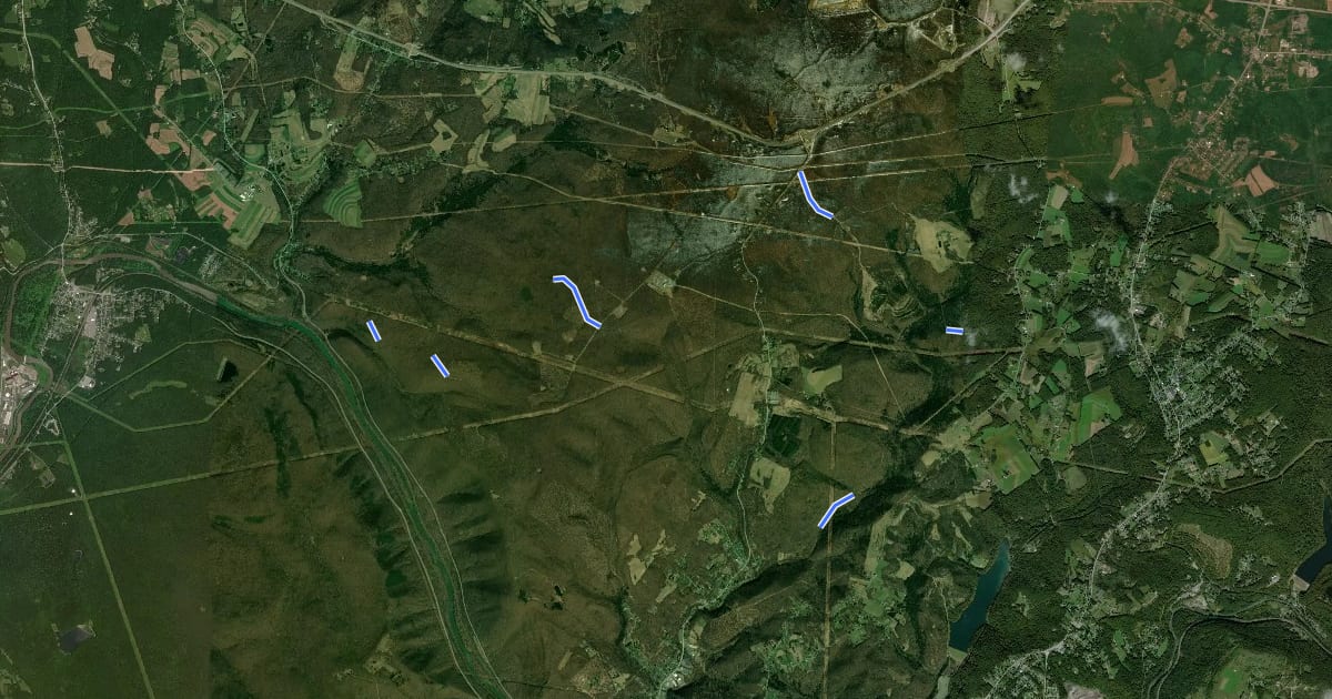 Маршрут Gallitzin State Forest - Rager division на спутниковом снимке