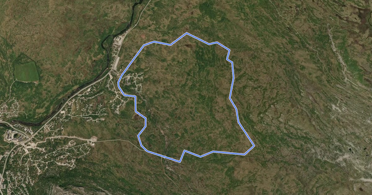 Маршрут Galten на спутниковом снимке