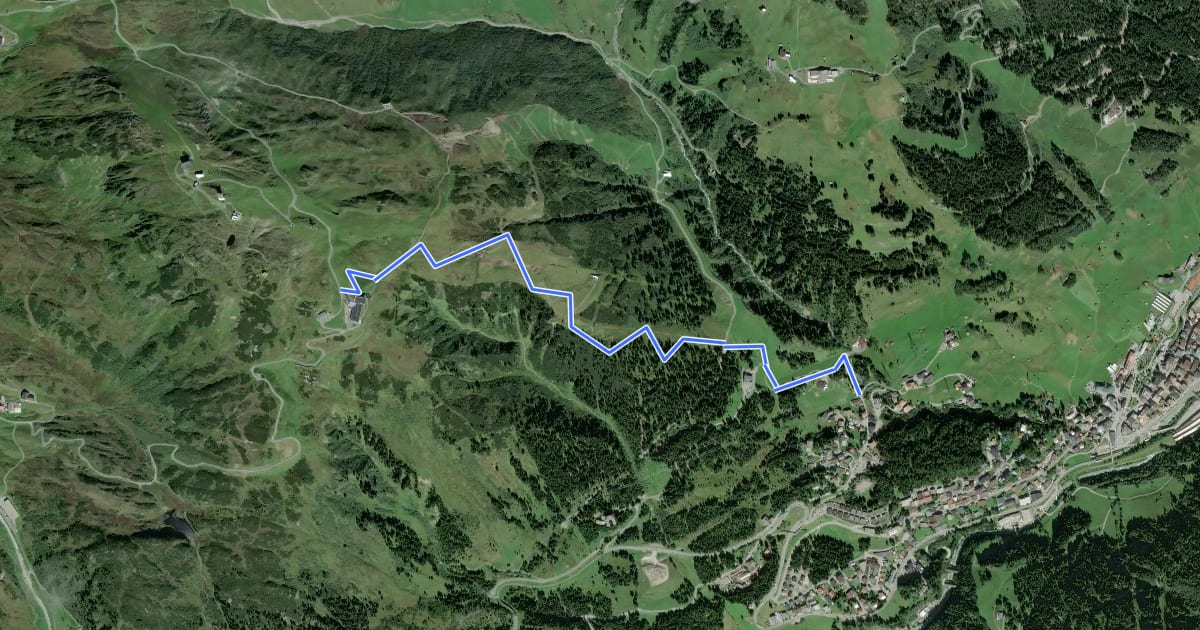 Маршрут Galzigtrail на спутниковом снимке