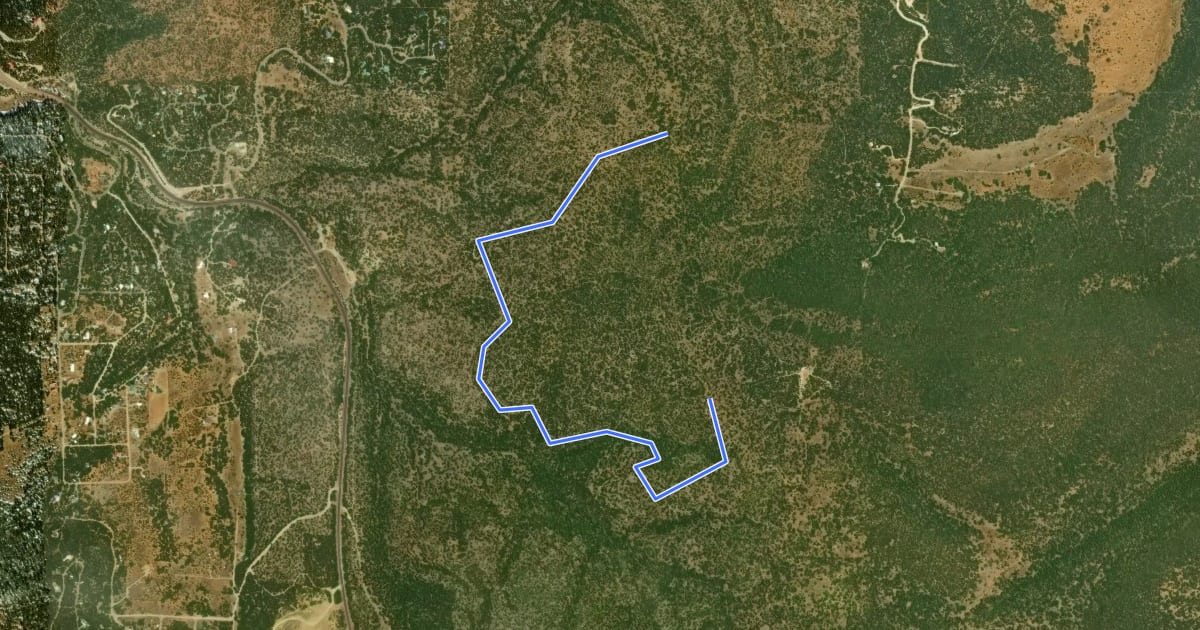 Маршрут Gambel Oak Trail на спутниковом снимке