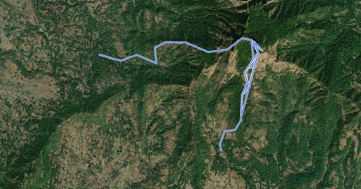 Маршрут Gambhirgad peak на спутниковом снимке