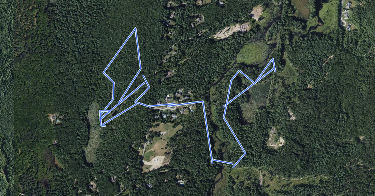 Маршрут Gamlin Crystal Springs на спутниковом снимке
