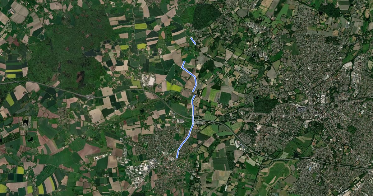 Маршрут Ganderkesee (05) - Ganderkesee (81) на спутниковом снимке
