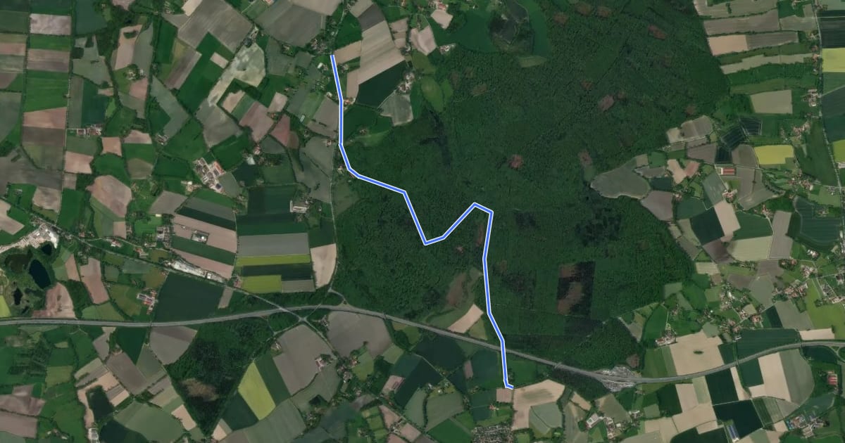 Маршрут Ganderkesee (07) - Hude (22) на спутниковом снимке