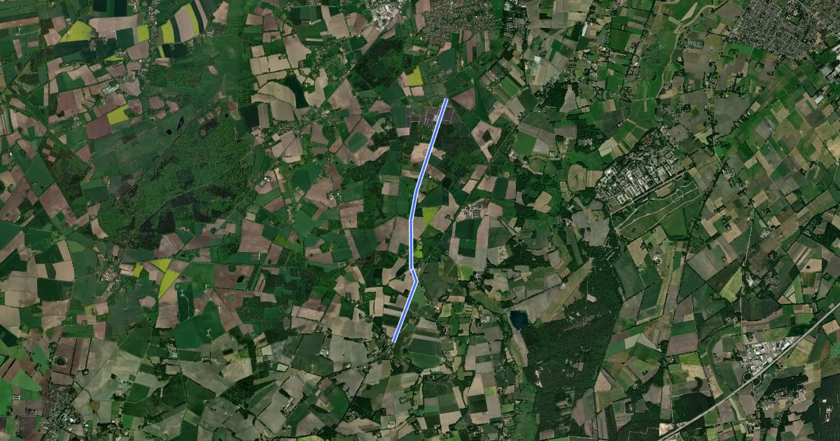 Маршрут Ganderkesee (27) - Ganderkesee(39) на спутниковом снимке