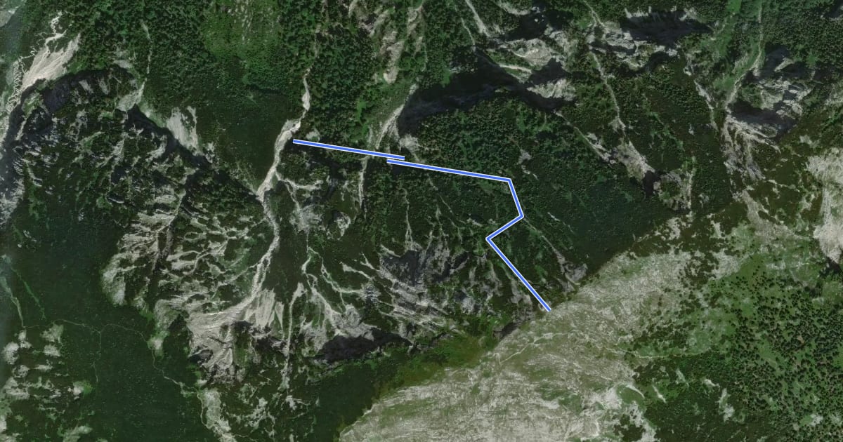 Маршрут Gangsteig на спутниковом снимке