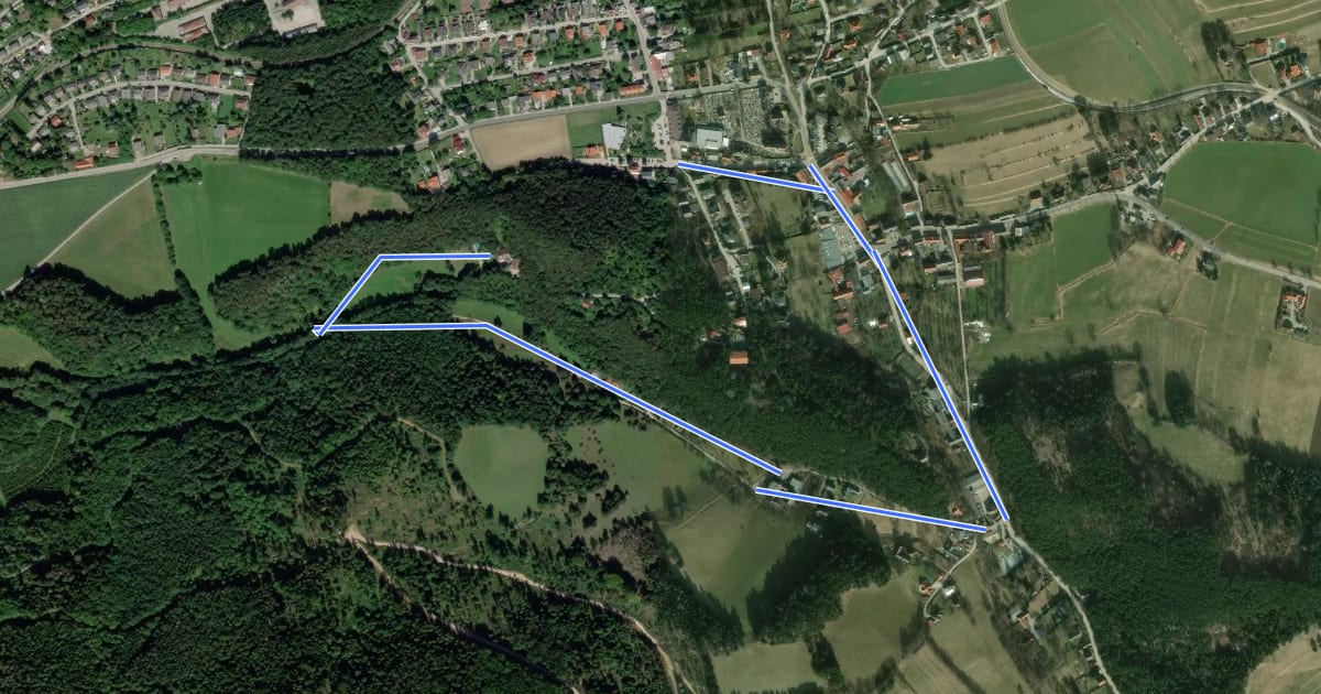 Маршрут Ganskogel Runde (Grünbach) на спутниковом снимке