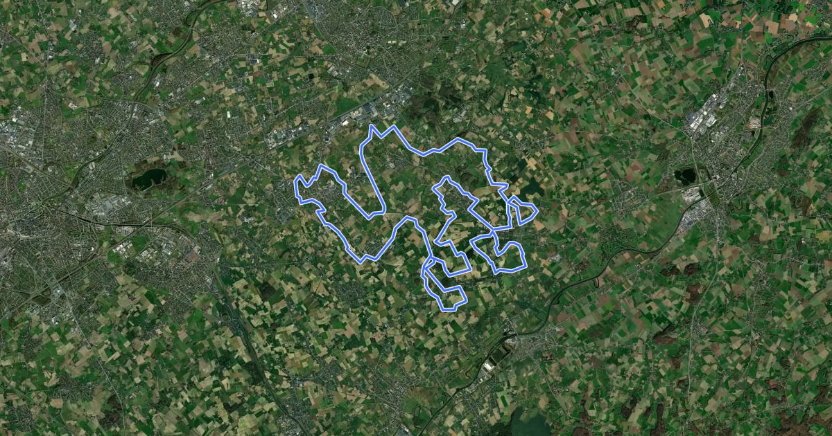 Маршрут Gapersroute на спутниковом снимке