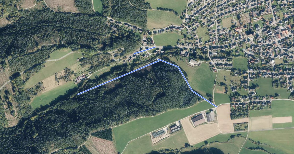 Маршрут Garbeck Rundweg A4 на спутниковом снимке