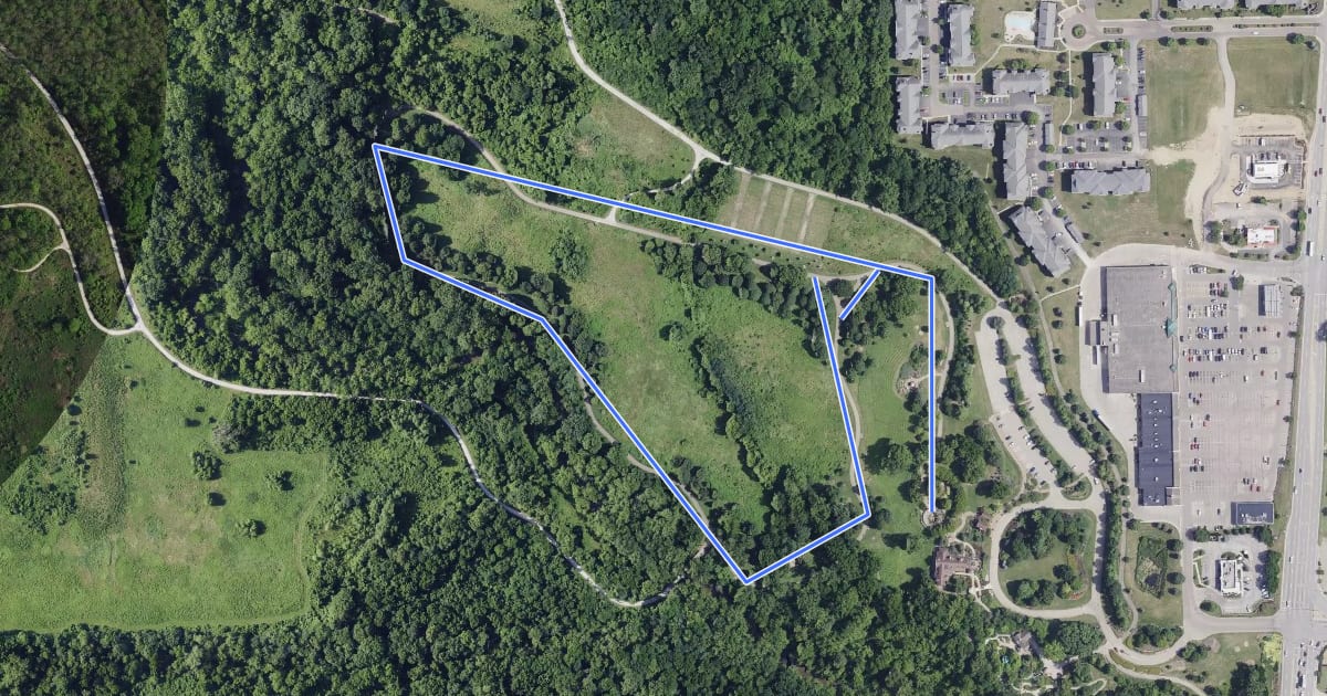 Маршрут Garden Loop Trail на спутниковом снимке