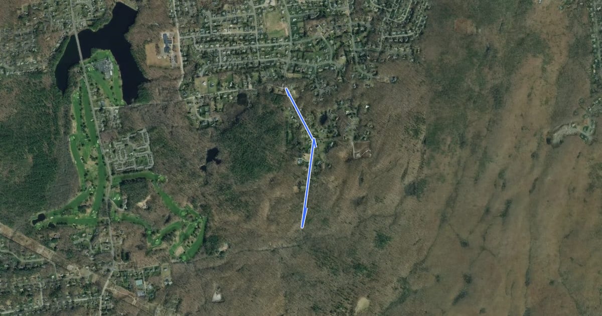 Маршрут Gardner Street Sidepath на спутниковом снимке