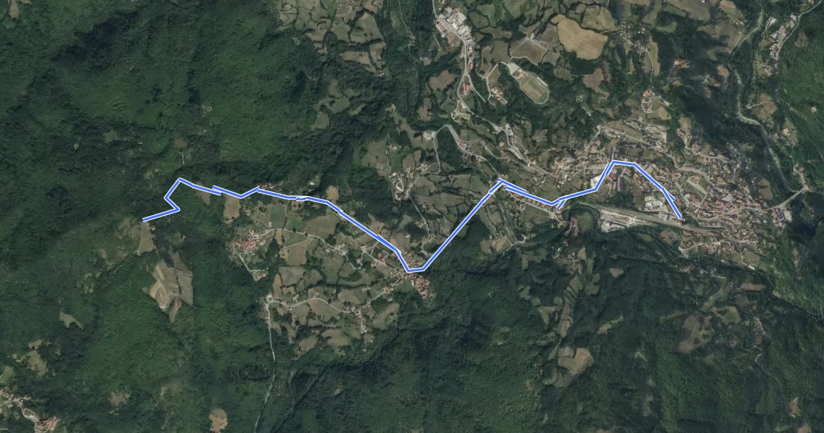 Маршрут Garfagnana Trekking - Collegamento a Piazza al Serchio на спутниковом снимке