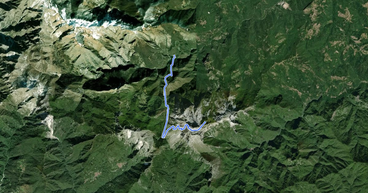 Маршрут Garfagnana Trekking - Tappa 2 на спутниковом снимке
